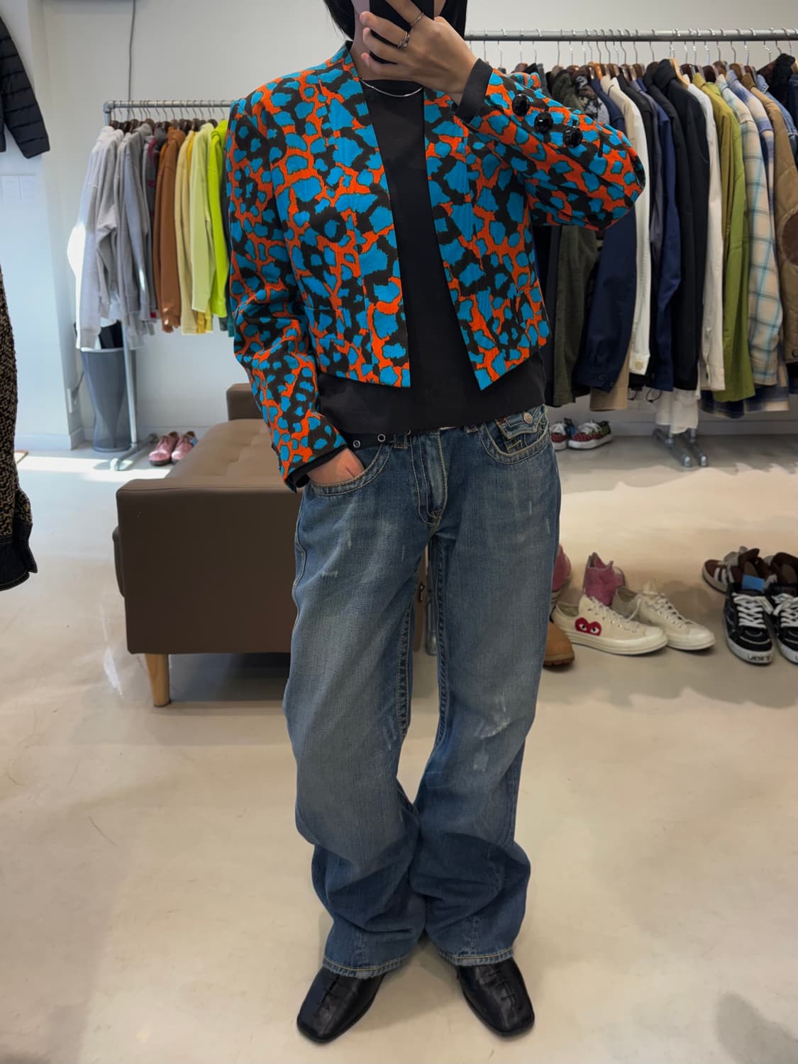 입생로랑 호피 패턴 자켓 상품이미지2