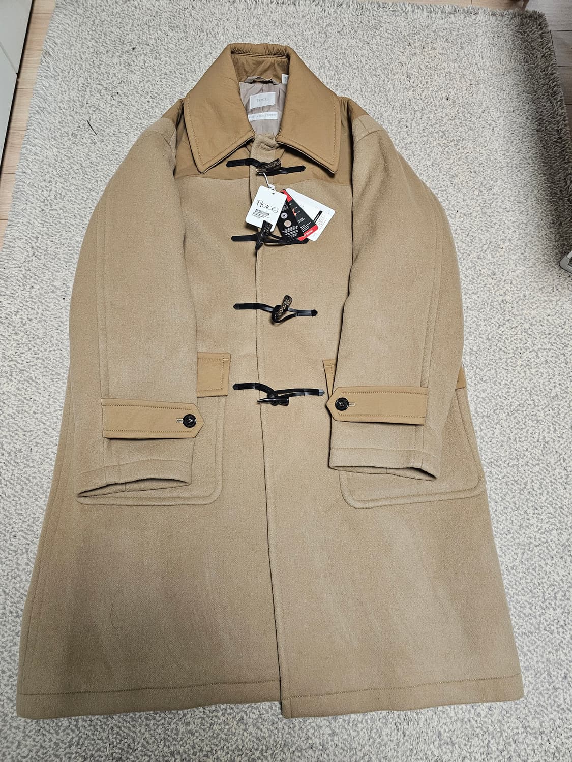 새상품 정가 80만원 노이스 울캐시미어 더플코트, 울캐시미어 떡볶이코트 상품이미지9