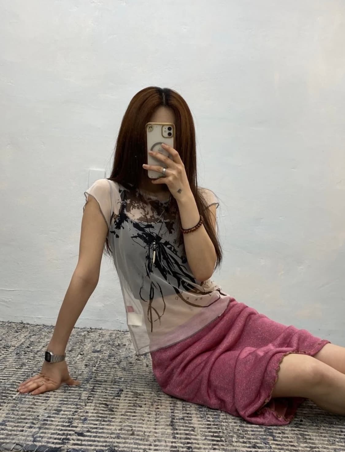 [2710]Yohji Yamamoto sheer mesh top 상품이미지3