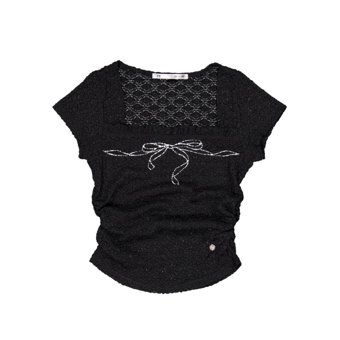 셋업이엑스이 보우탑 블랙 상품이미지1