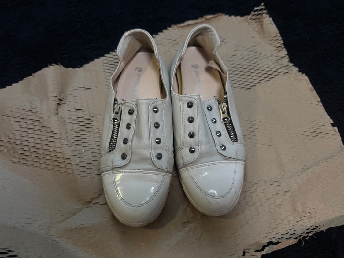pierre cardin 스터드 레더 스니커즈 상품이미지1
