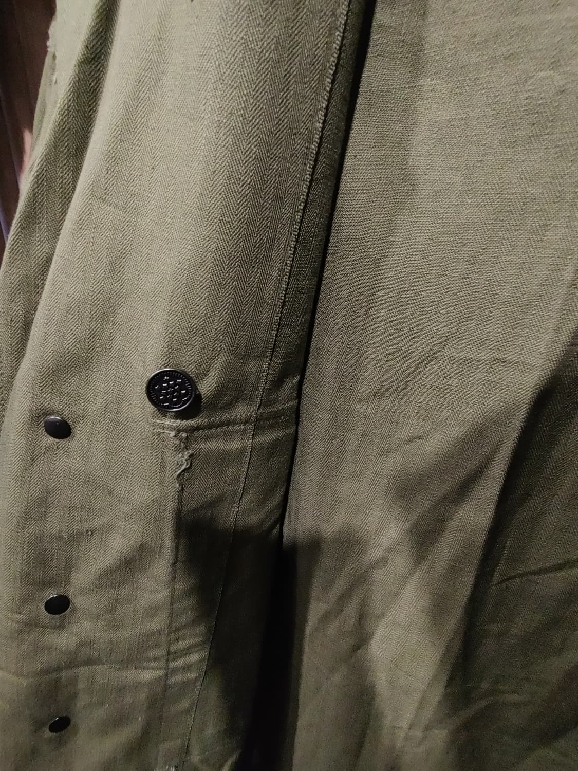 무배) 40년대 미군 M43 hbt 오리지널 셔츠 38R 상품이미지6