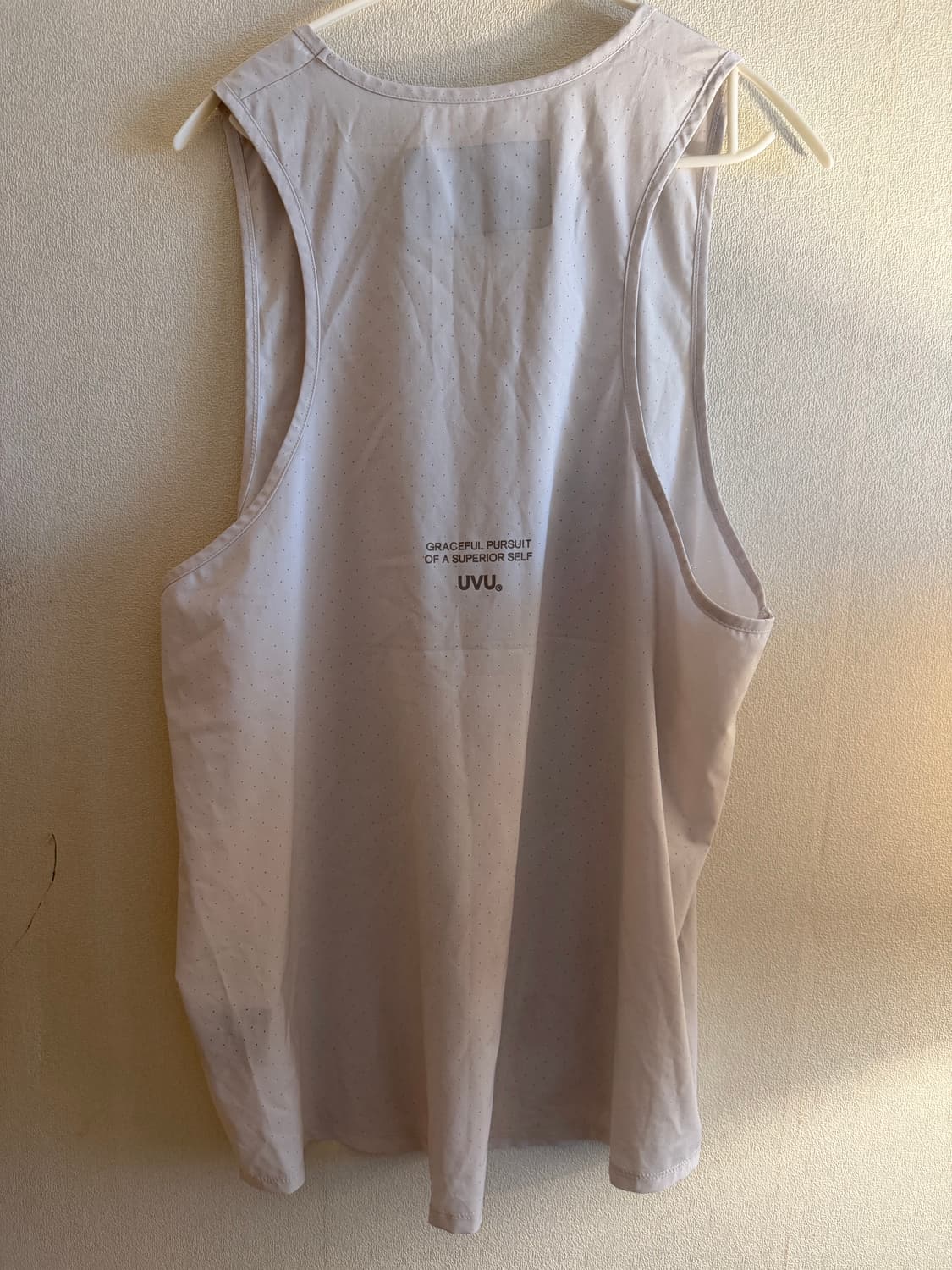 uvu 러닝 베스트 화이트 M 상품이미지3
