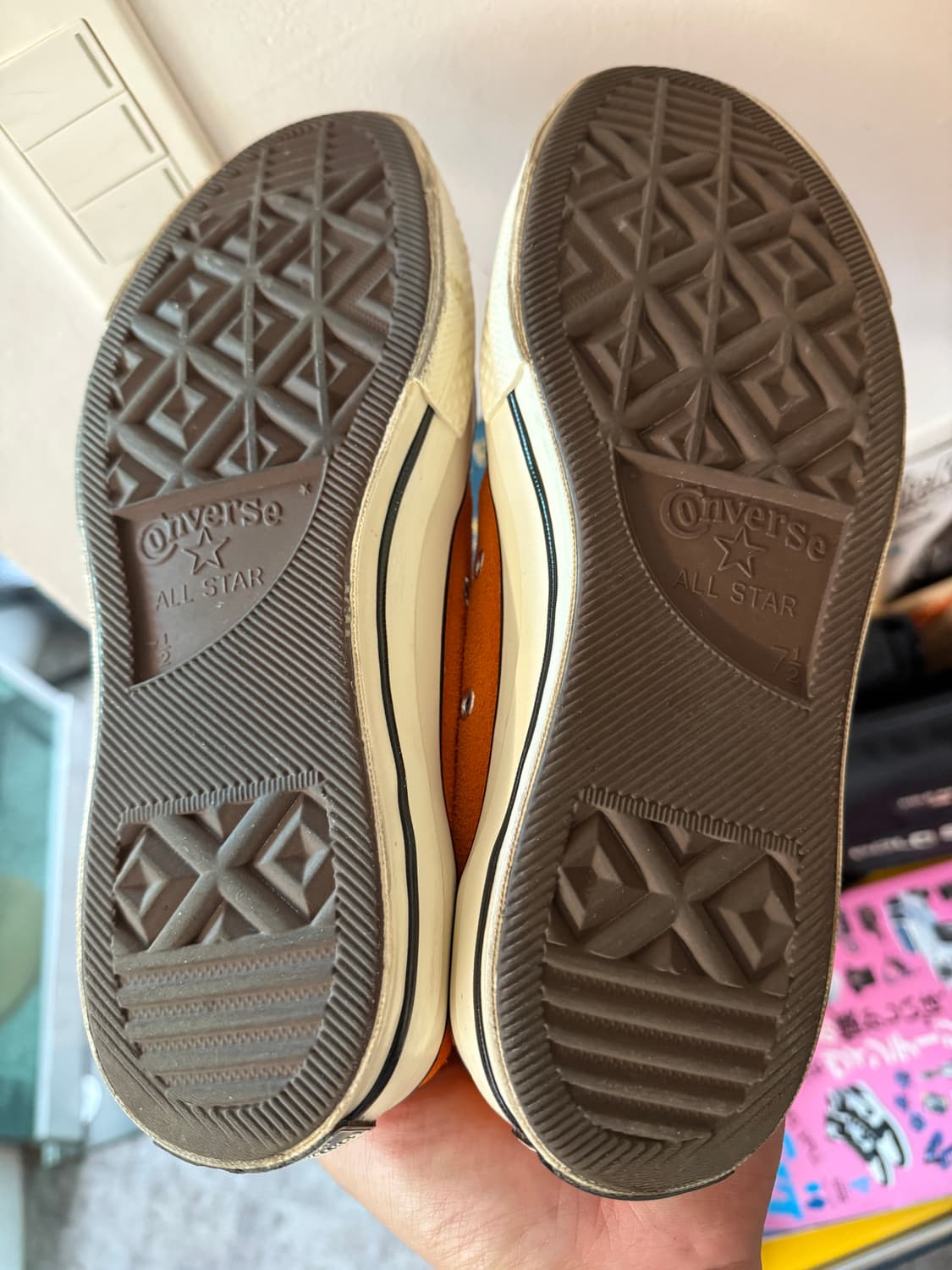 컨버스 척테일러 로우 오렌지 스웨이드 레더 260 상품이미지3