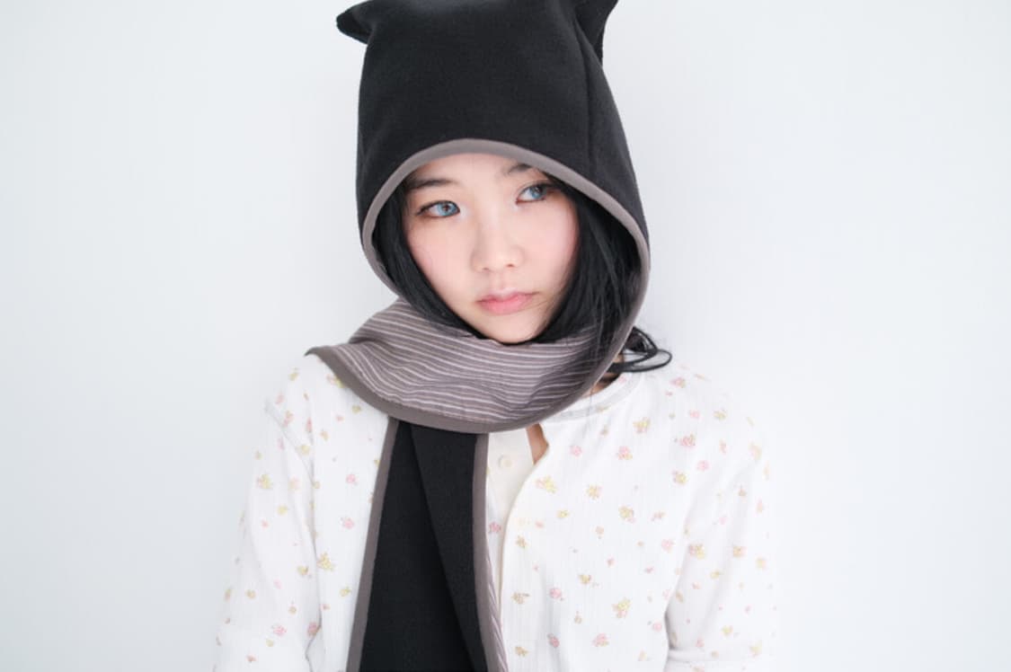 샵페어리 플리스 이어 후드 머플러 고양이 모자 바라클라바 아일릿 상품이미지3