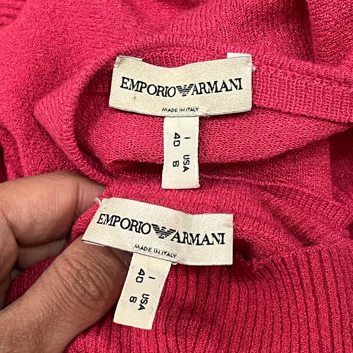  엠포리오아르마니 니트 베스트&가디건 셋업 y16190 상품이미지7