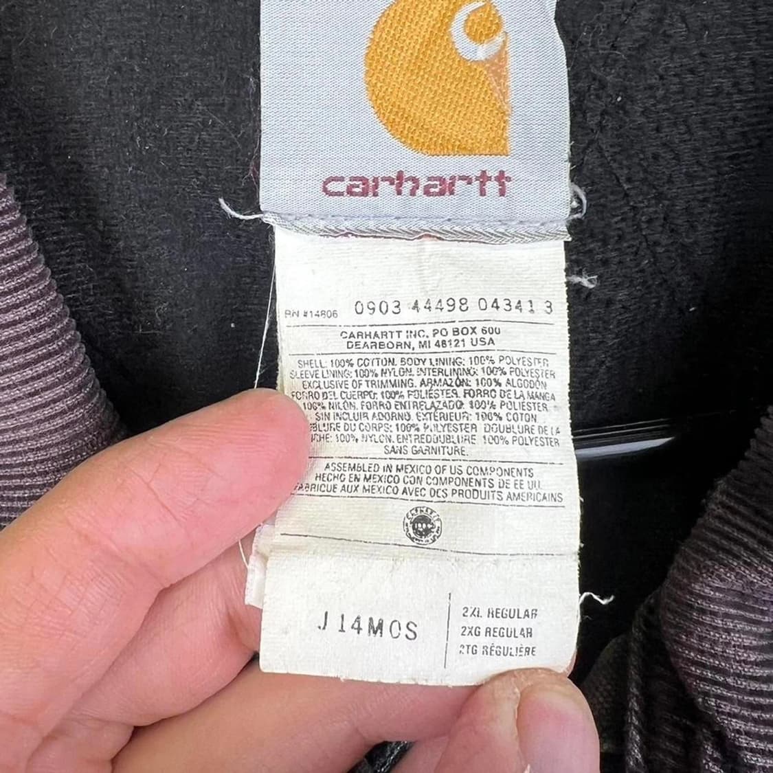 칼하트 J14 산타페 워크 자켓 모스 그린 상품이미지5