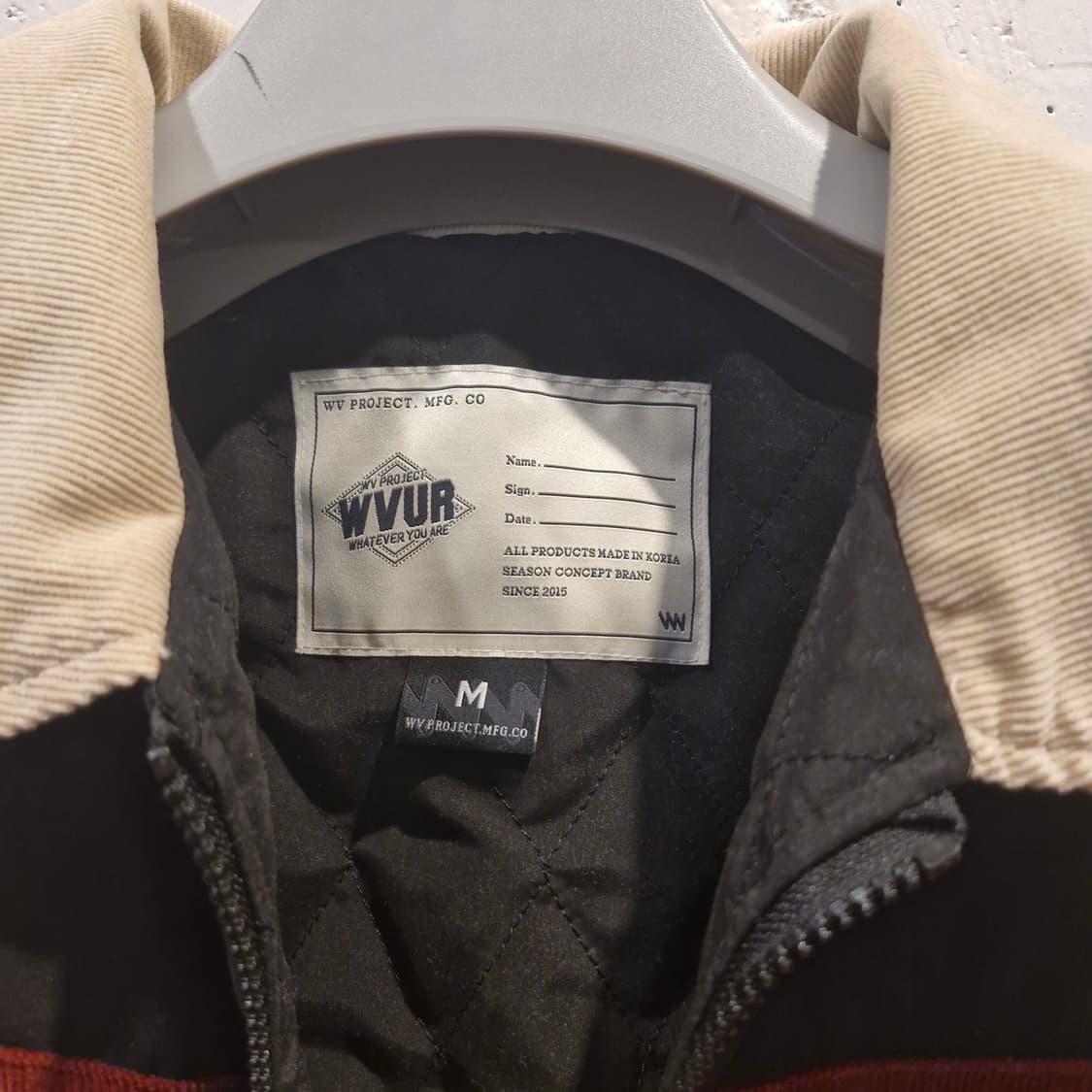 WV프로젝트 코듀로이 봄버 블루종 자켓 상품이미지3