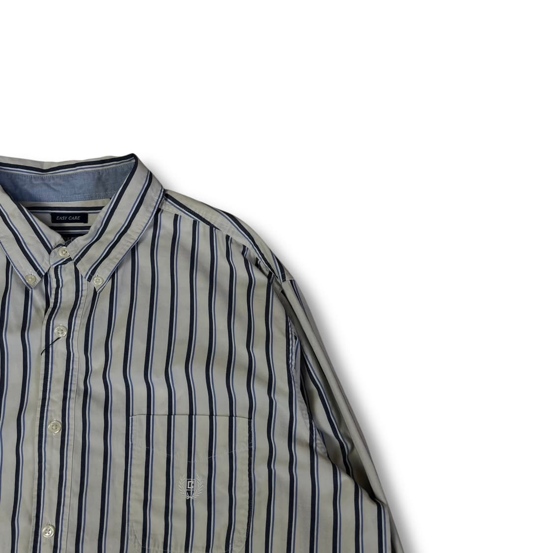 챕스 블루 화이트 스트라이프 원포켓 긴팔 셔츠 2XL 상품이미지2