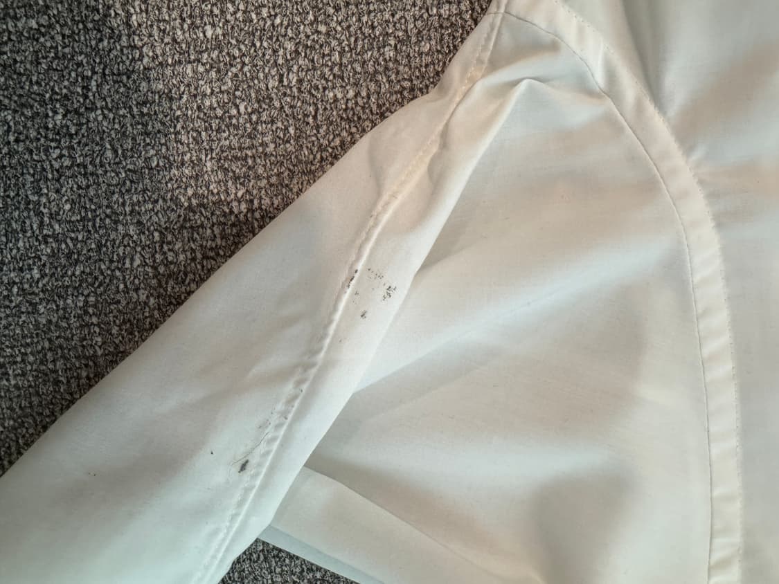 23FW 꼼데가르송 옴므 플러스 레이어드 롱 퍼 셔츠 M 상품이미지6