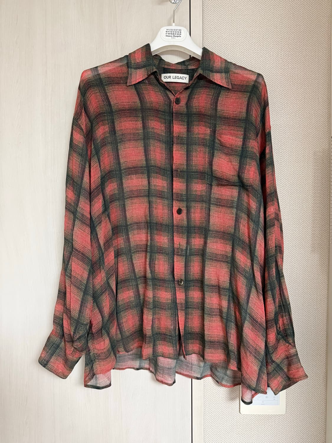 (46) 아워레가시 보로우드 빅 럼버 체크셔츠 (수박 셔츠) 상품이미지1