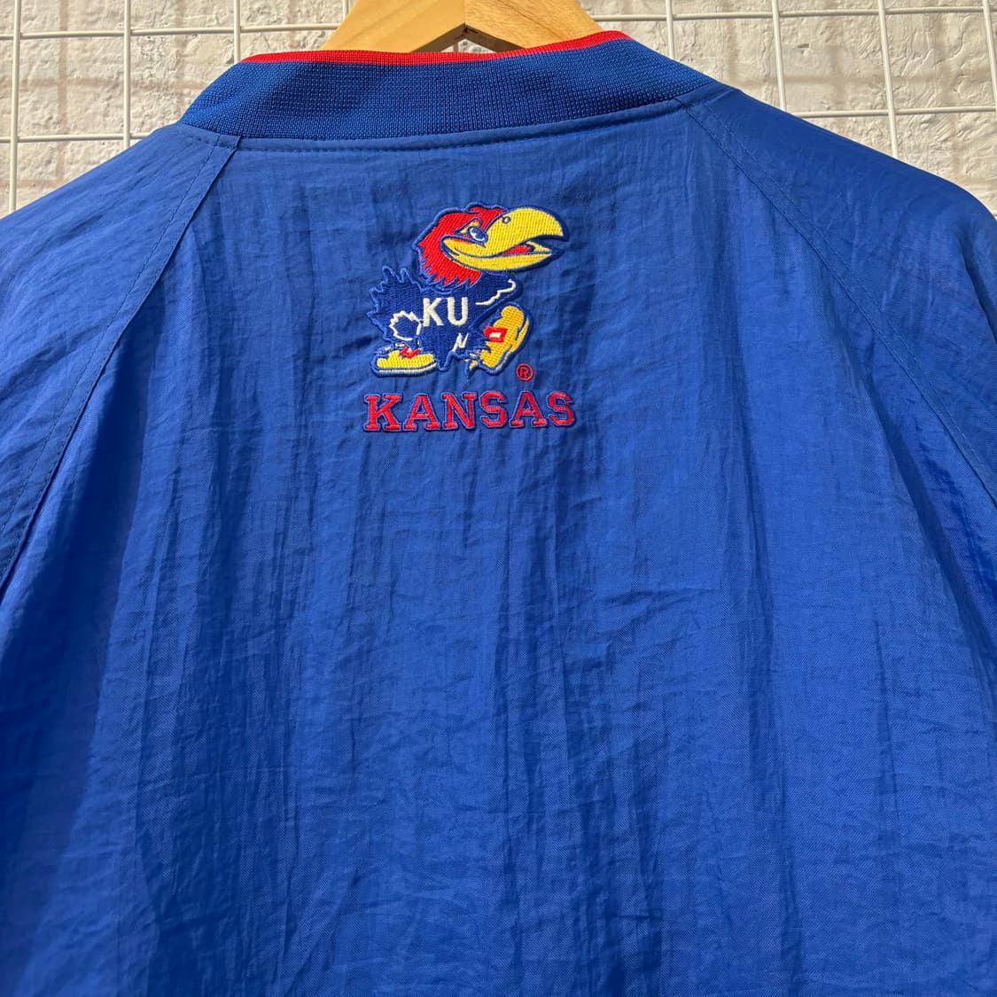 90s 프로 플레이어 캔자스 제이호크스 블루 웜업 M 상품이미지7