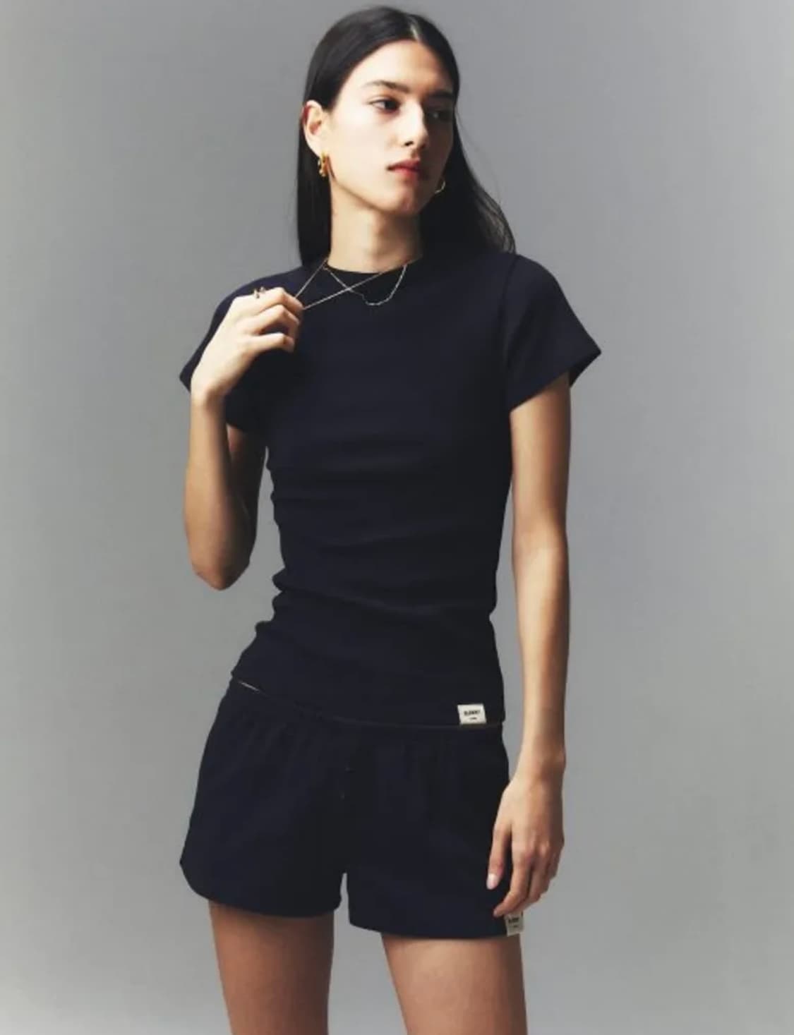 글로니 G CLASSIC FITTED TEE (NAVY) 상품이미지2