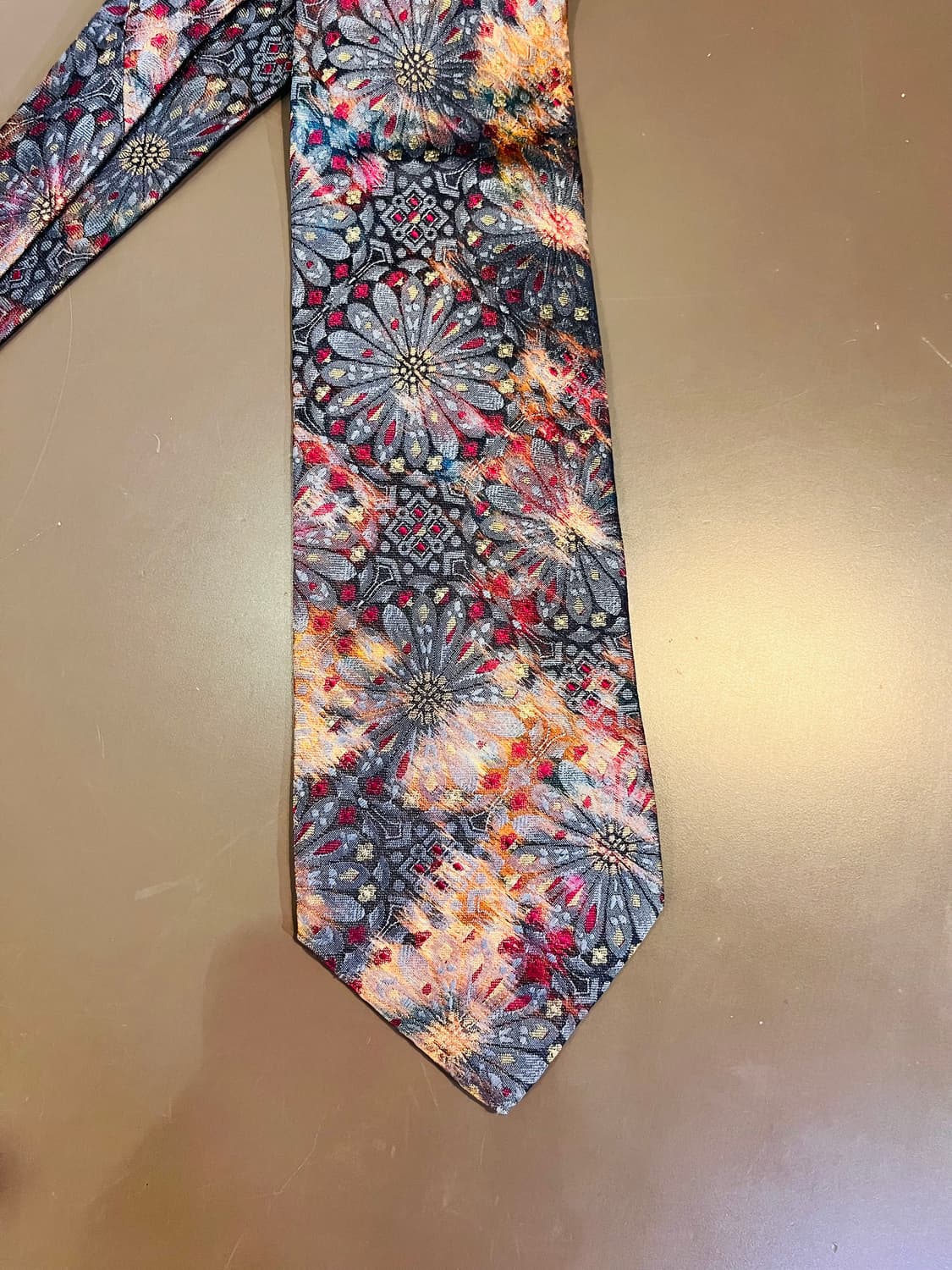 베르수스 베르사체 플로럴 패턴 실크 넥타이 (이탈리아) 상품이미지5