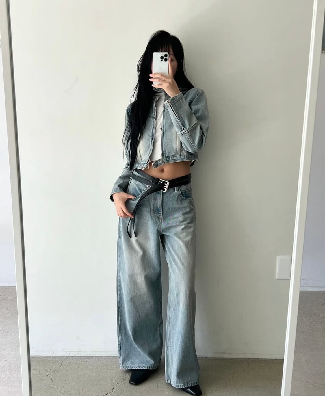 (새상품) 에스이영 로우 데님 s 상품이미지2