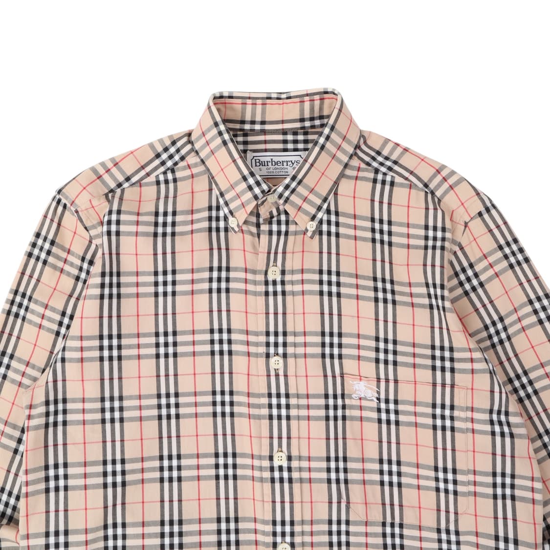 버버리 베이지 노바체크 포켓 로고 셔츠 상품이미지2