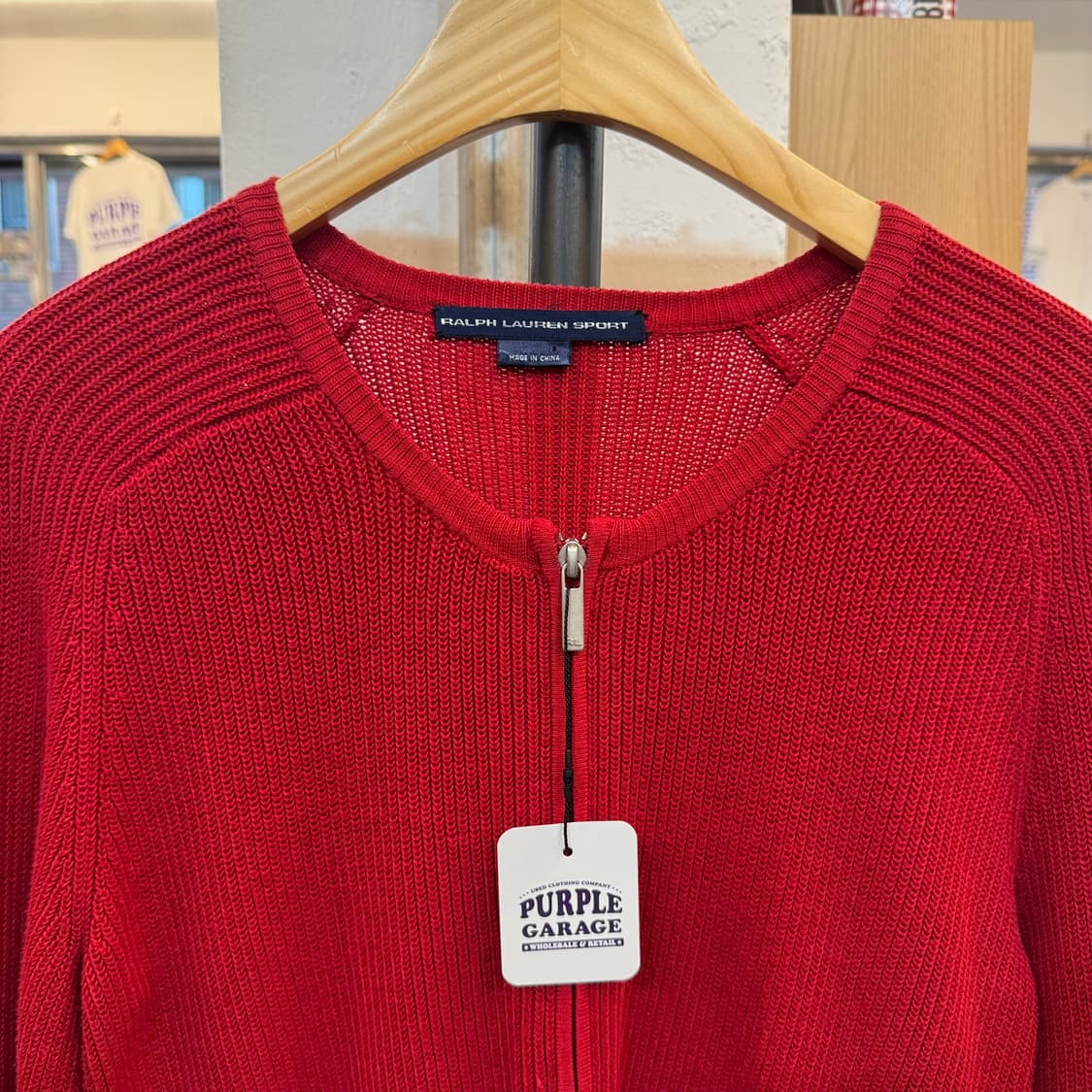 폴로 랄프로렌 와플 롱슬리브 니트집업 B64 상품이미지2