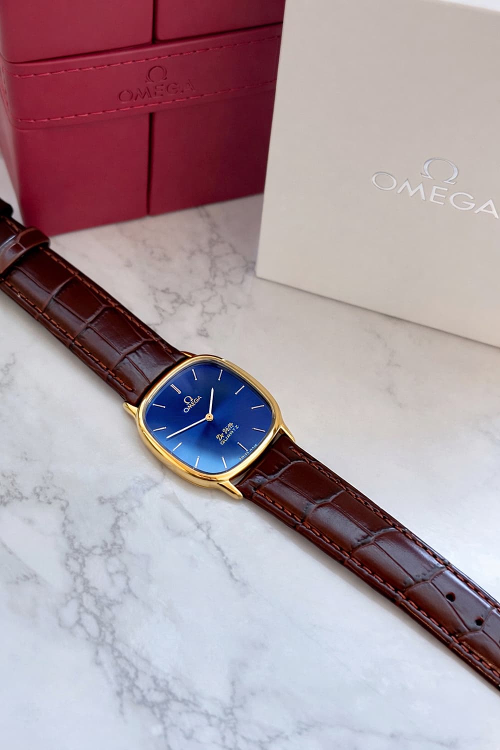 오메가 드빌 엘립스 블루 금장 민트급 빈티지 시계 상품이미지4