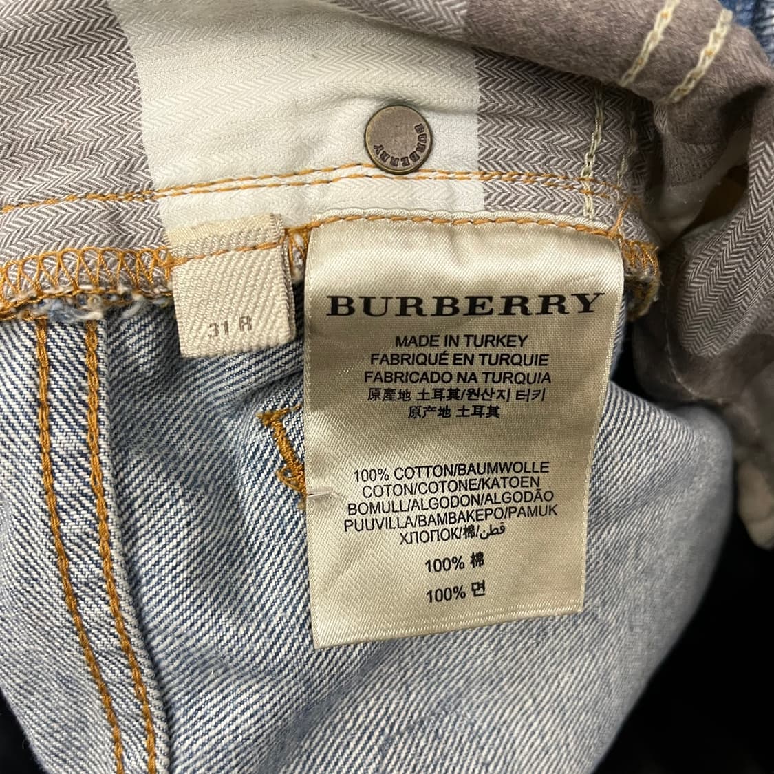 [ 정품/31R ] 버버리 브릿 데님 청바지 b14 상품이미지7