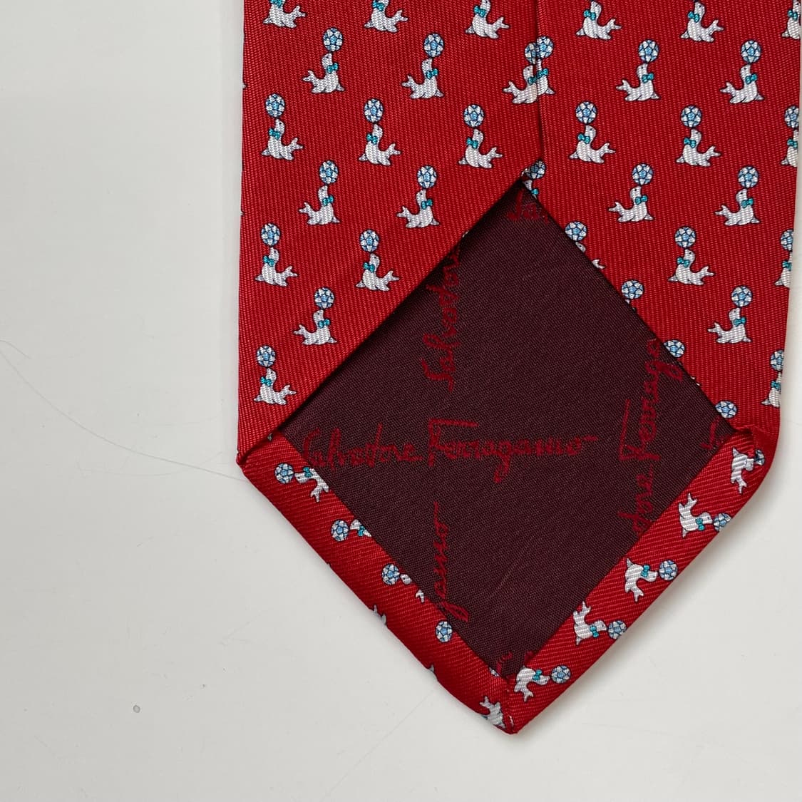 최상급 신형라벨 페레가모(Ferragamo) 명품 정품 넥타이7.7cm 상품이미지7