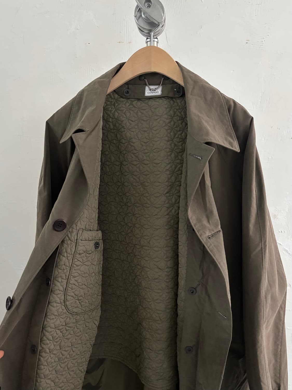 CP Company 씨피컴퍼니 90‘s 나일론 카키 롱 코트 상품이미지3