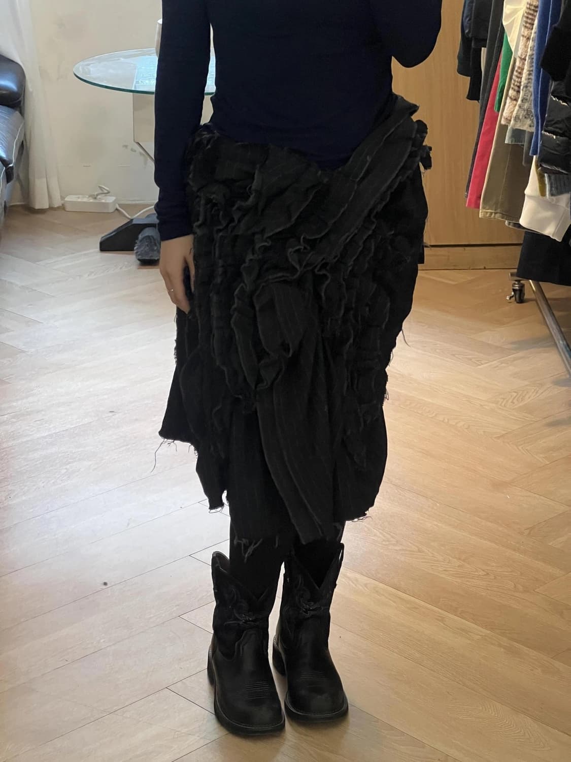 꼼데가르송 트리콧 스커트 상품이미지5