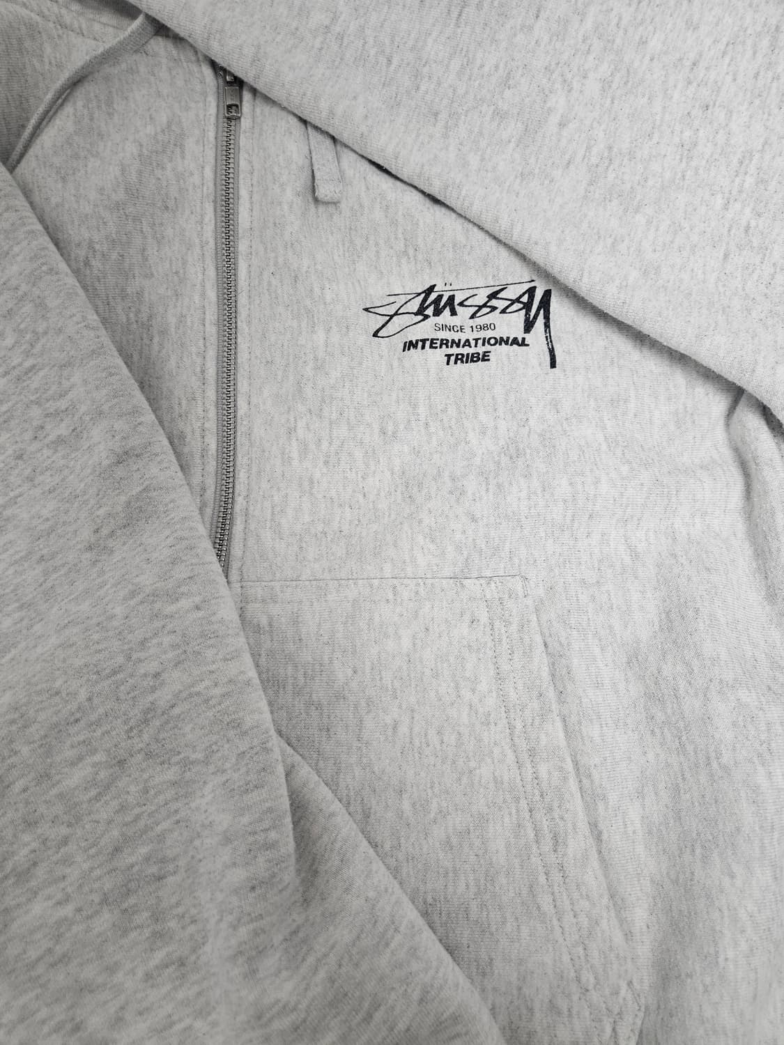 스투시 비트사운드 애쉬헤더 후드집업 상품이미지1