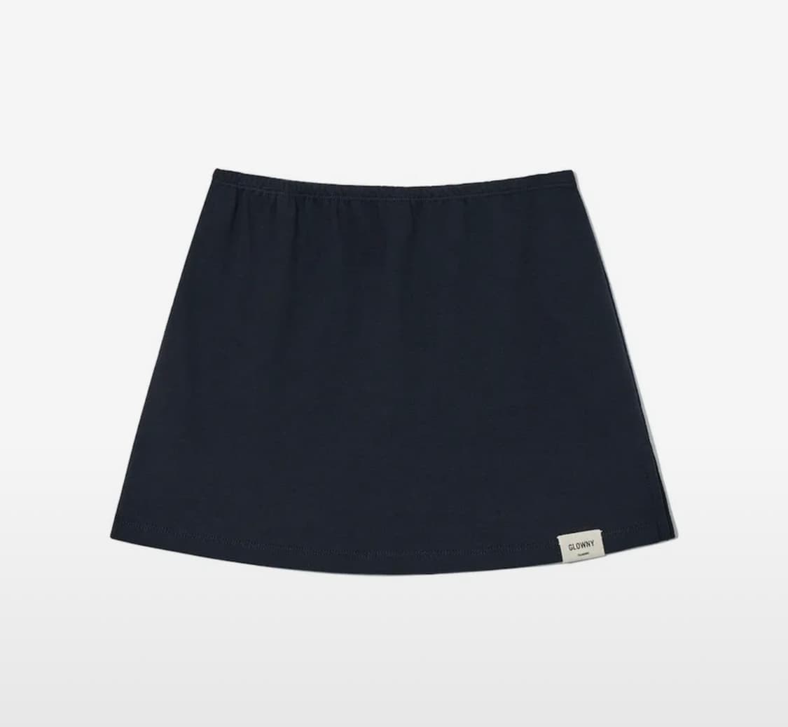글로니 클래식 미니 스커트 네이비 상품이미지1