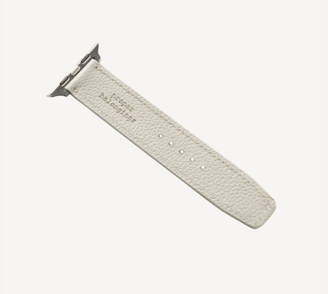 [프로퍼빌롱잉즈] 애플 워치 가죽 스트랩 (라이트 그레이 / 사이즈 1) 상품이미지2