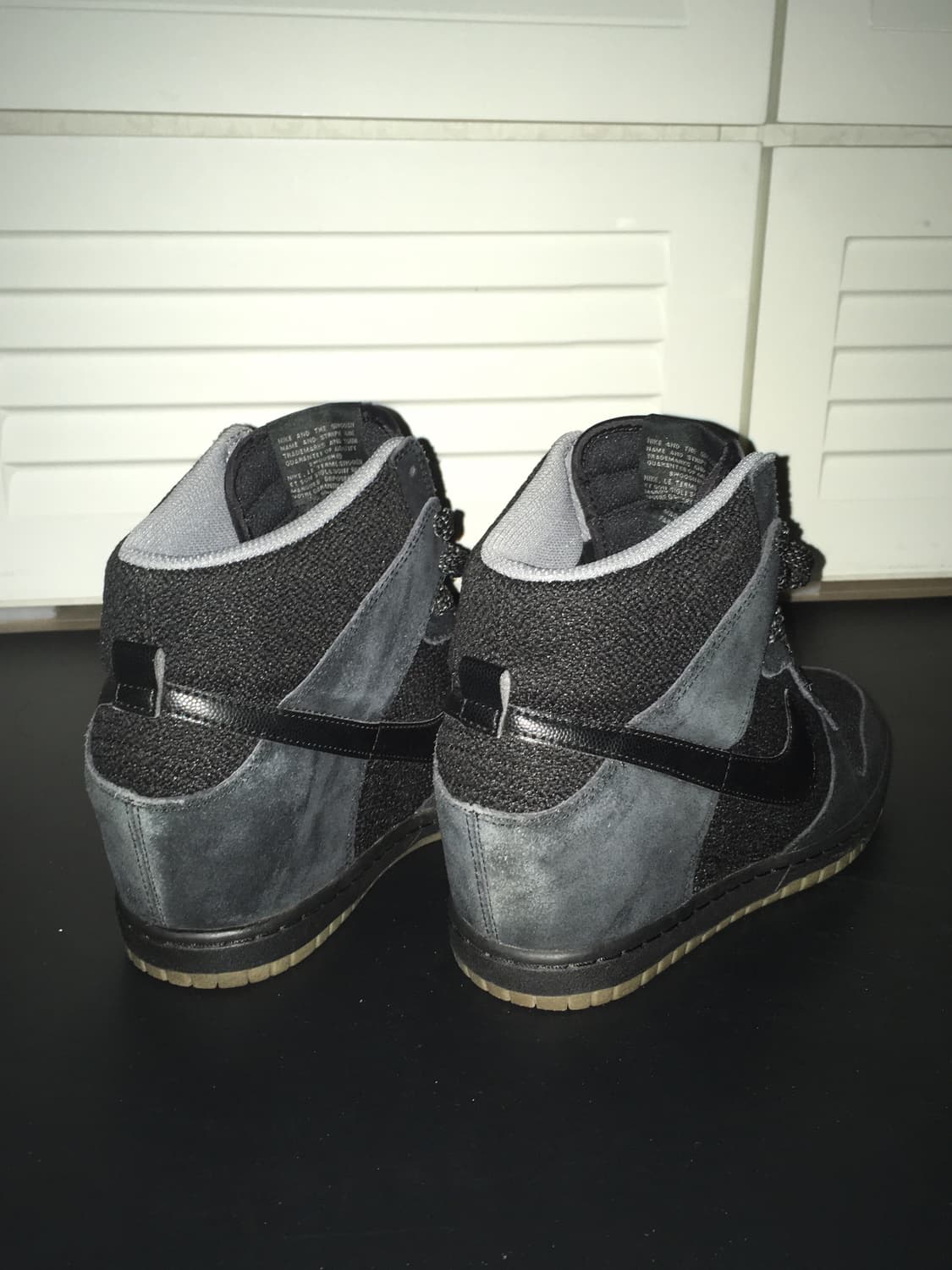 나이키 웨지슈즈 하이탑 블랙 상품이미지4