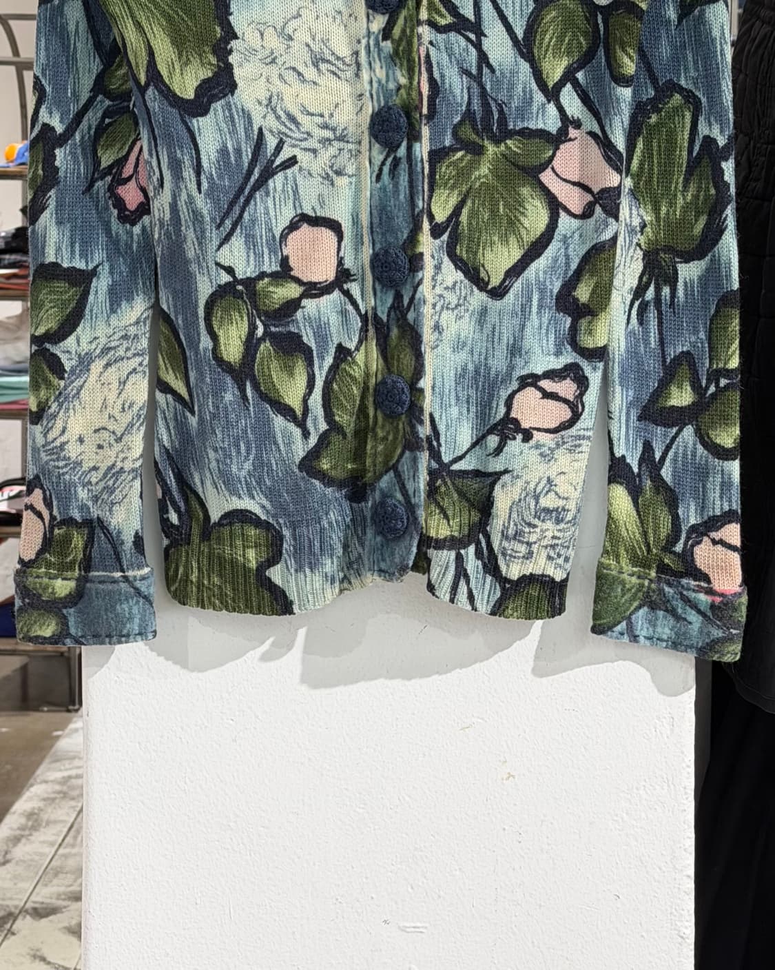 겐조 블루 플로럴 프린트 가디건 상품이미지5