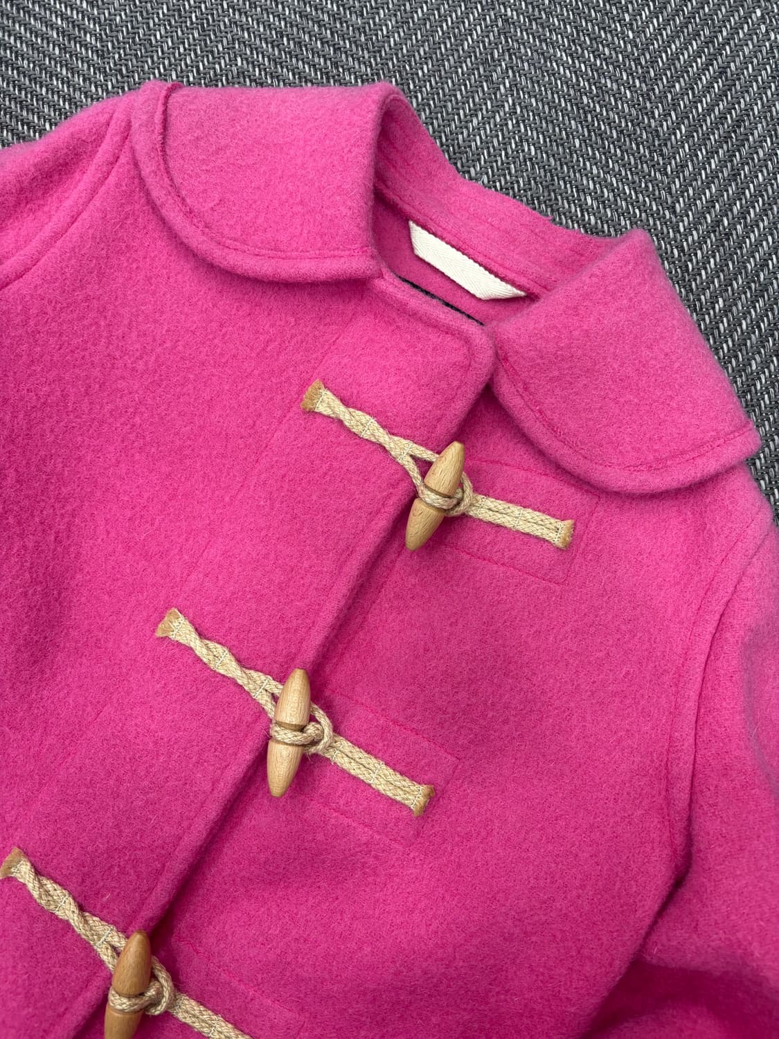 글로버올 떡볶이 코트 핑크xs 상품이미지2