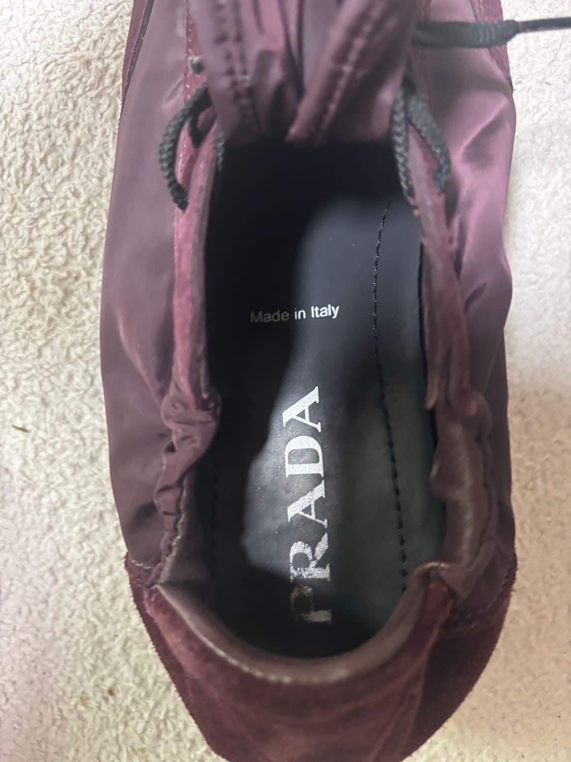 프라다 컬랩스 버건디 8.5 상품이미지7