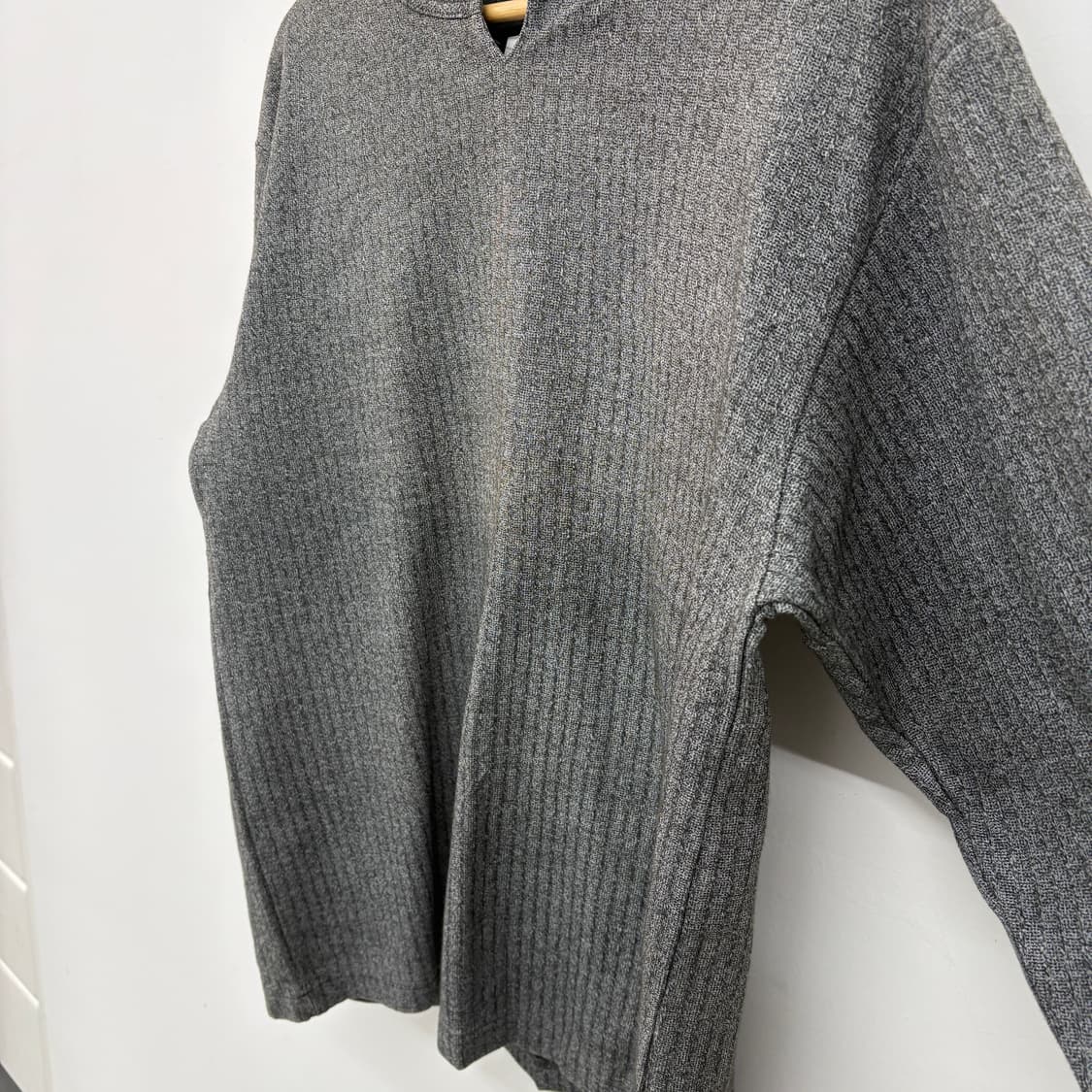 요지 야마모토 차콜 그레이 니트 남/L 상품이미지3