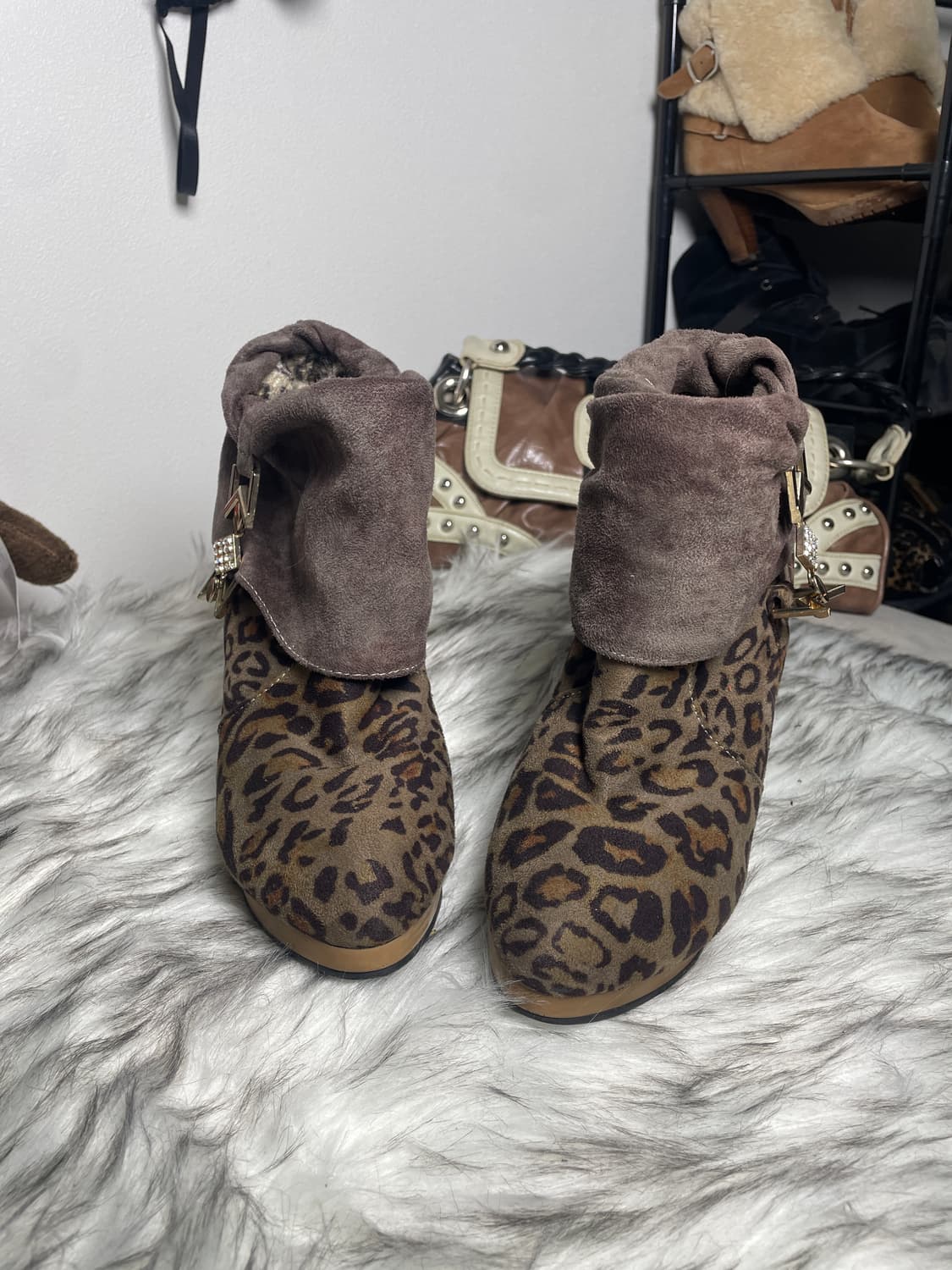 Leopard 호피 가보시 갸루 힐 상품이미지3