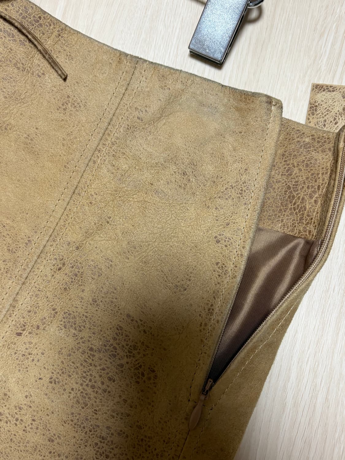 팔로마울 가죽 스커트(새상품) 상품이미지6