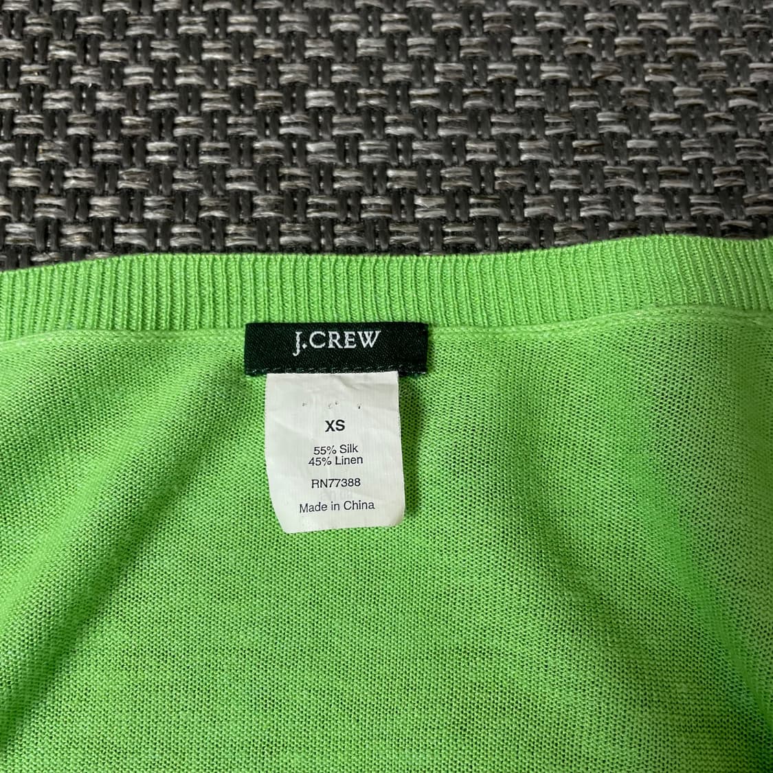 제이크루 연두 딥브이넥 긴팔 니트 XS  상품이미지4