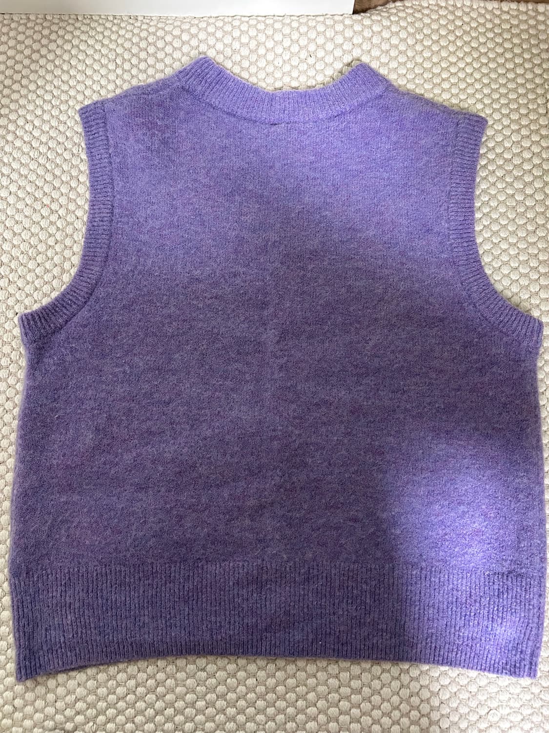 아르켓 퍼플 니트 조끼 상품이미지2