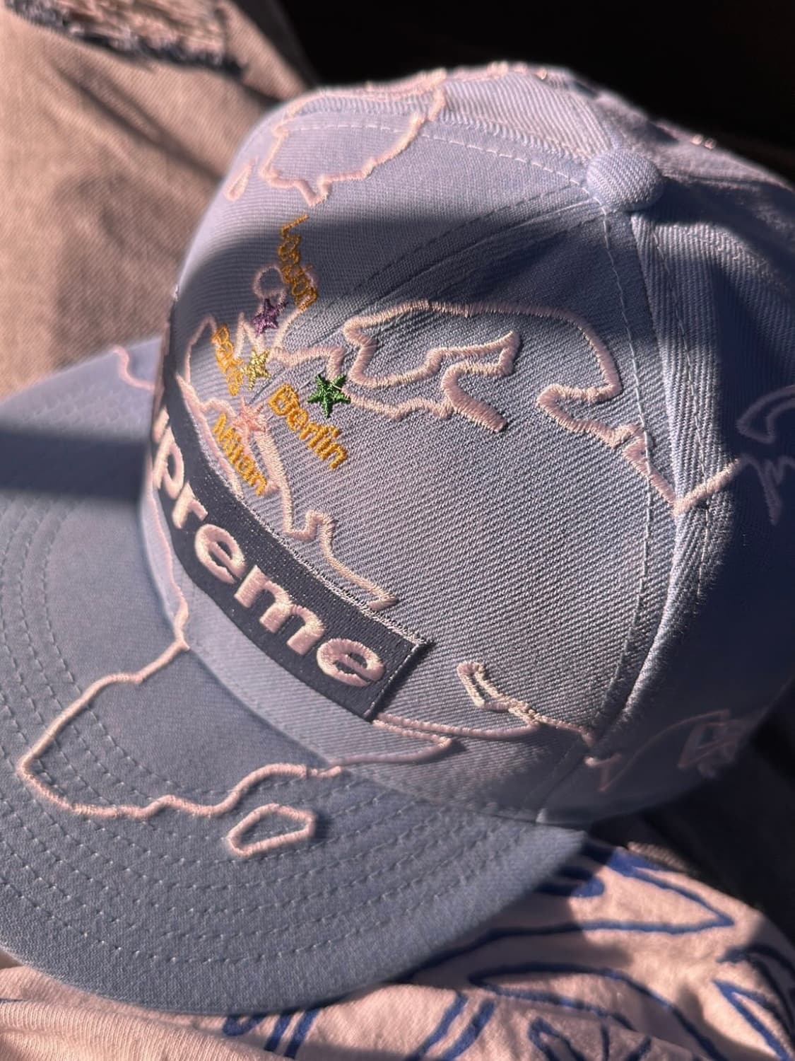 supreme X new era worldwide box logo cap 상품이미지4