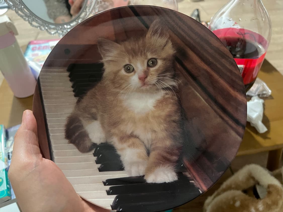 빈티지 장식 엔틱 피아노 고양이 상품이미지1