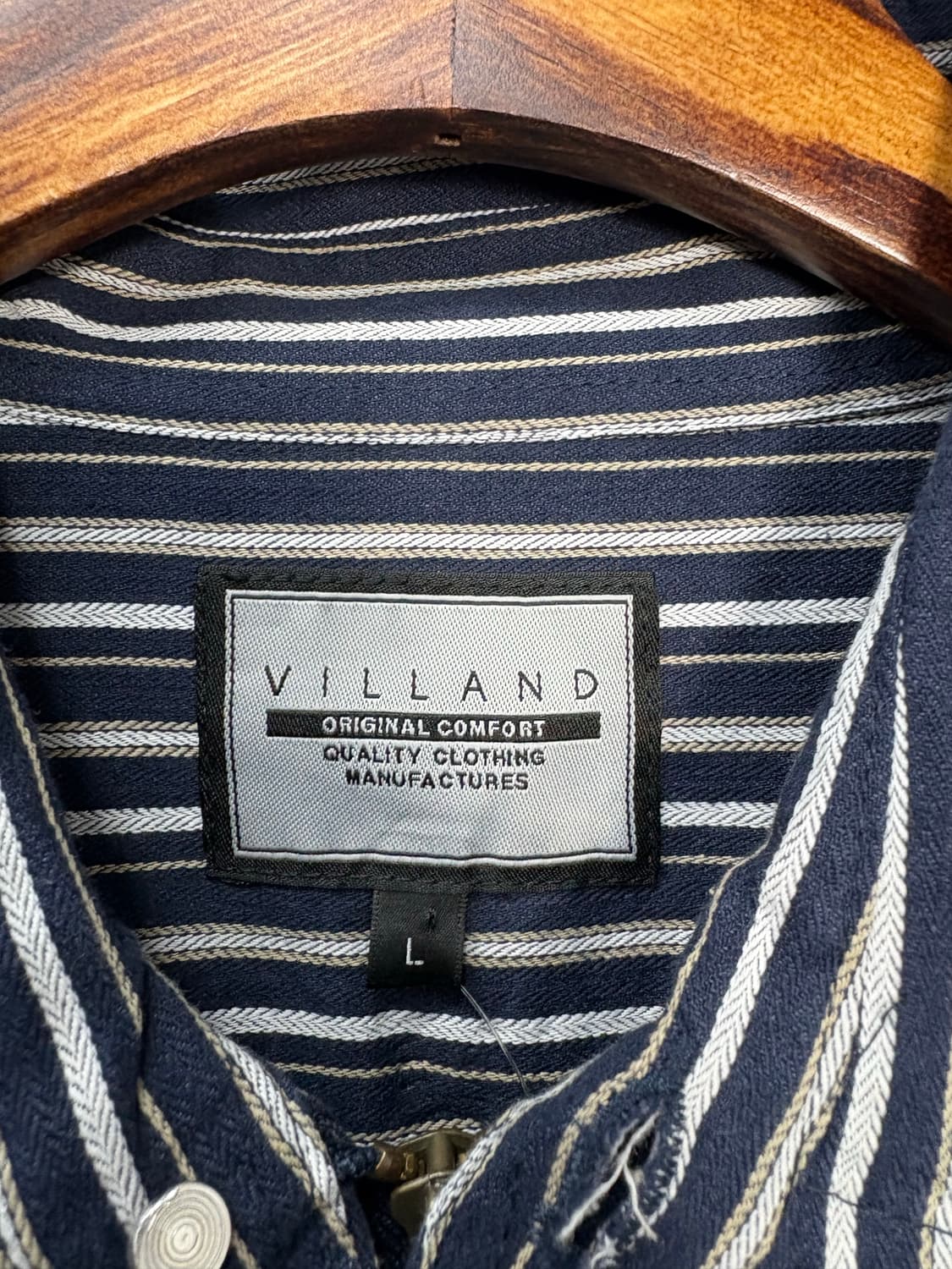 빈티지 VILLAND 스트라이프 셔츠 웨스턴 자켓 A3072 상품이미지6