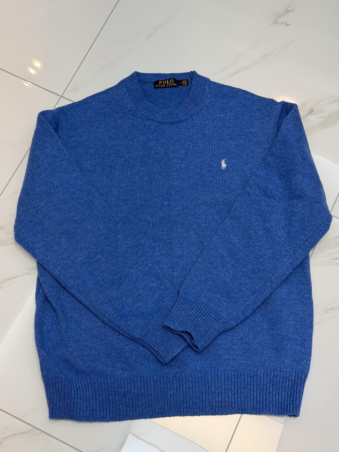 [L] 폴로 니트 스카이블루 VTG 상품이미지1