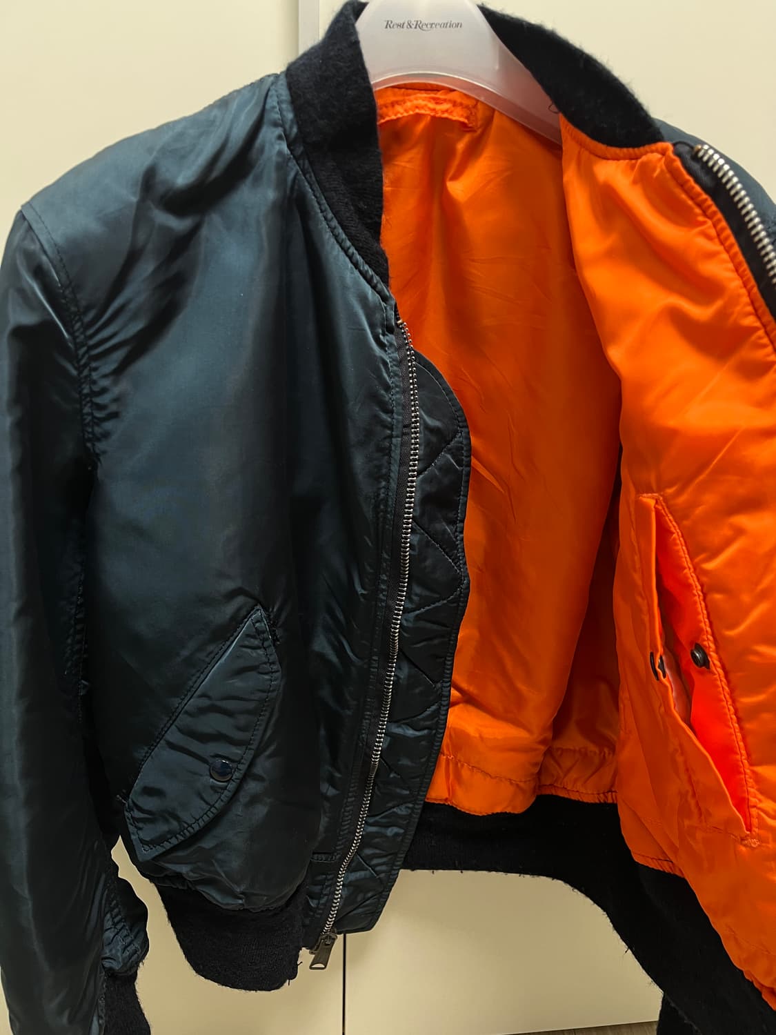 90s USA 알파 마원 항공점퍼 상품이미지3