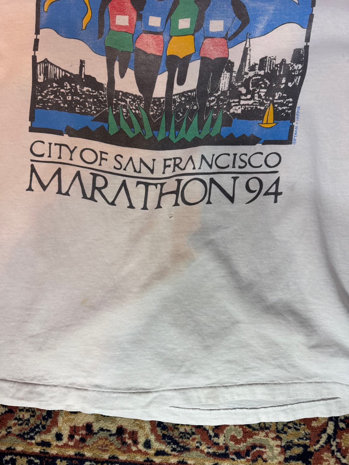 made in usa 헤인즈 싱글 스티치 반팔 티 "L" (520) 상품이미지4