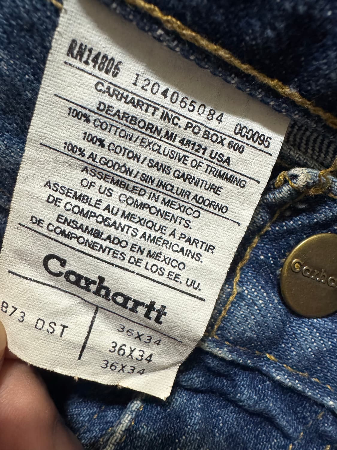 칼하트 Carhartt 카펜터 더블니 B73 (36X34) 상품이미지3