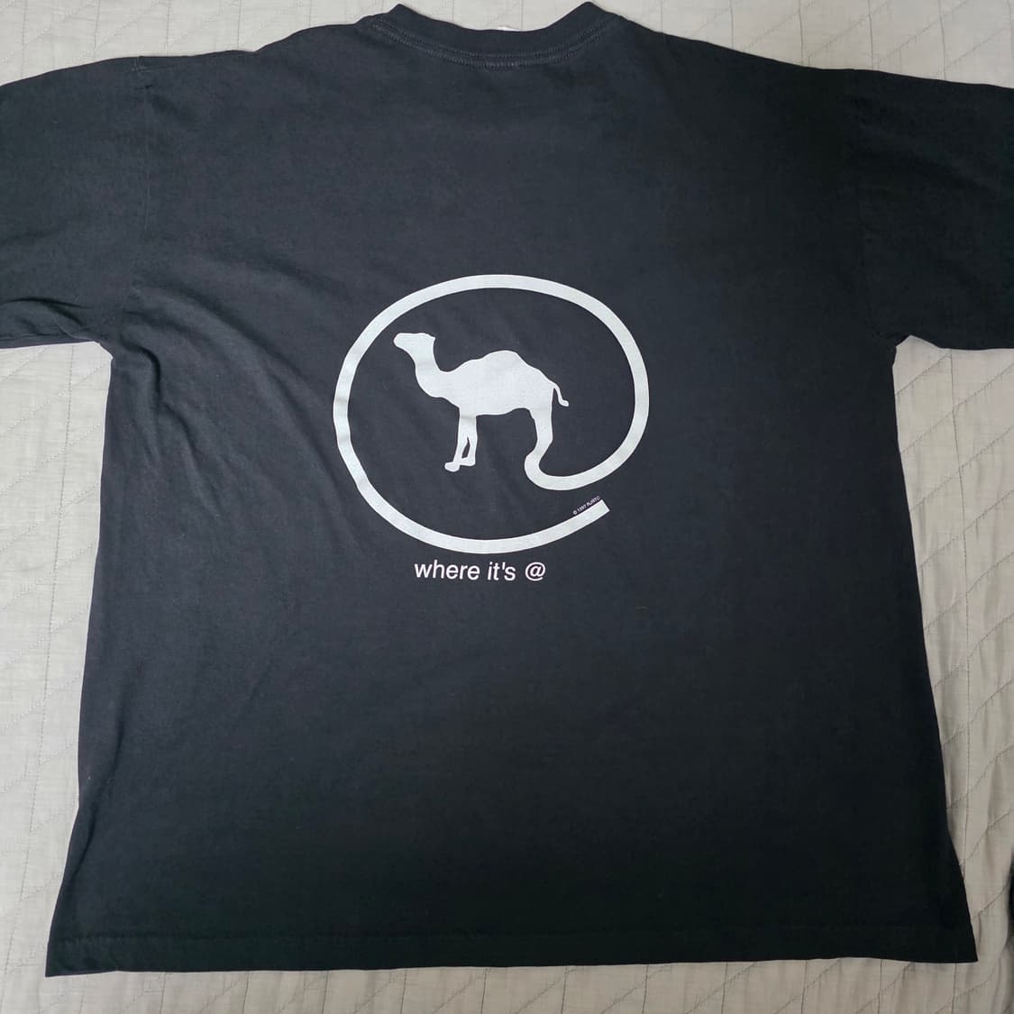 [XL] 90s 카멜 where it's @ 빈티지 티셔츠 ver 숏 상품이미지1