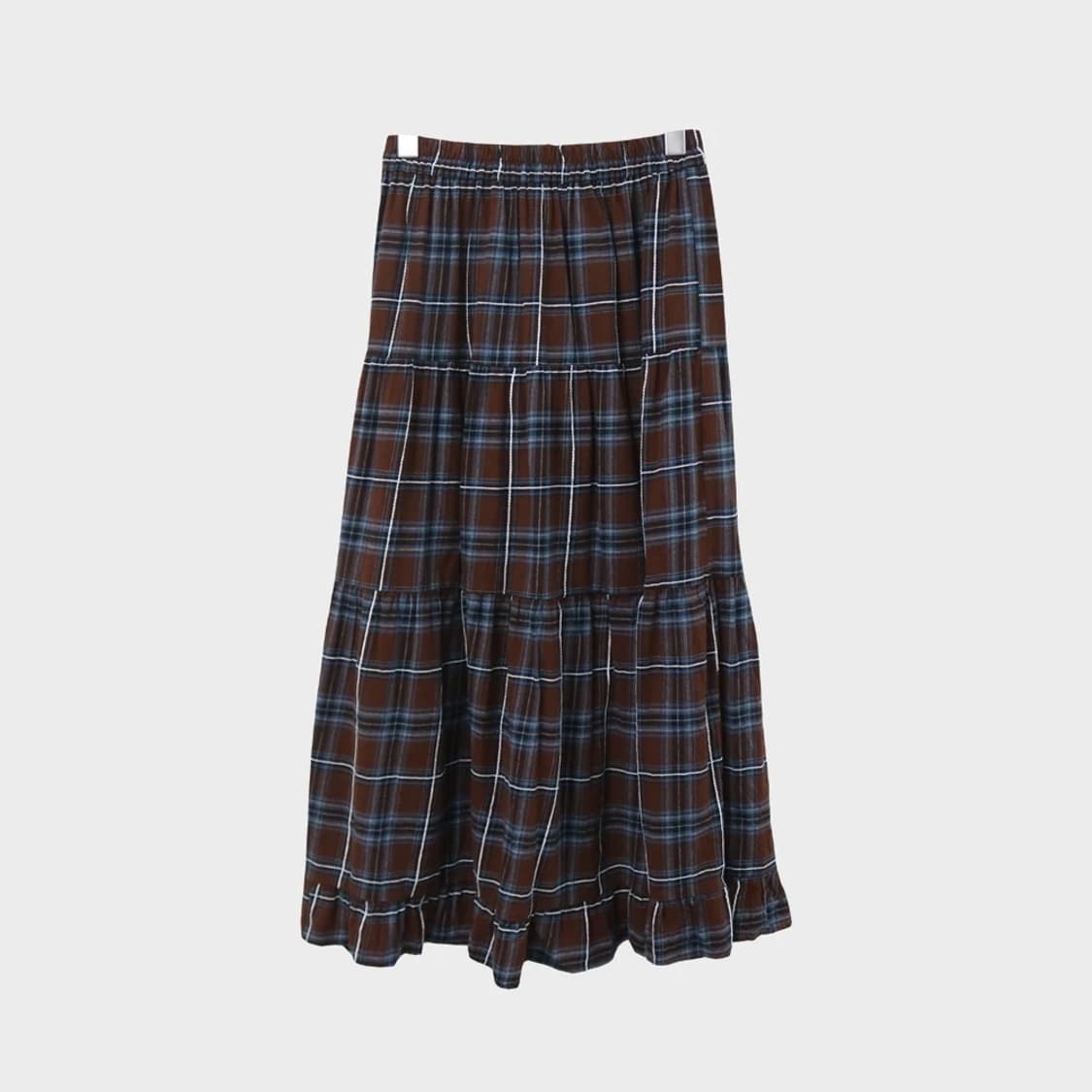 체크 캉캉 롱 스커트 67124 상품이미지2