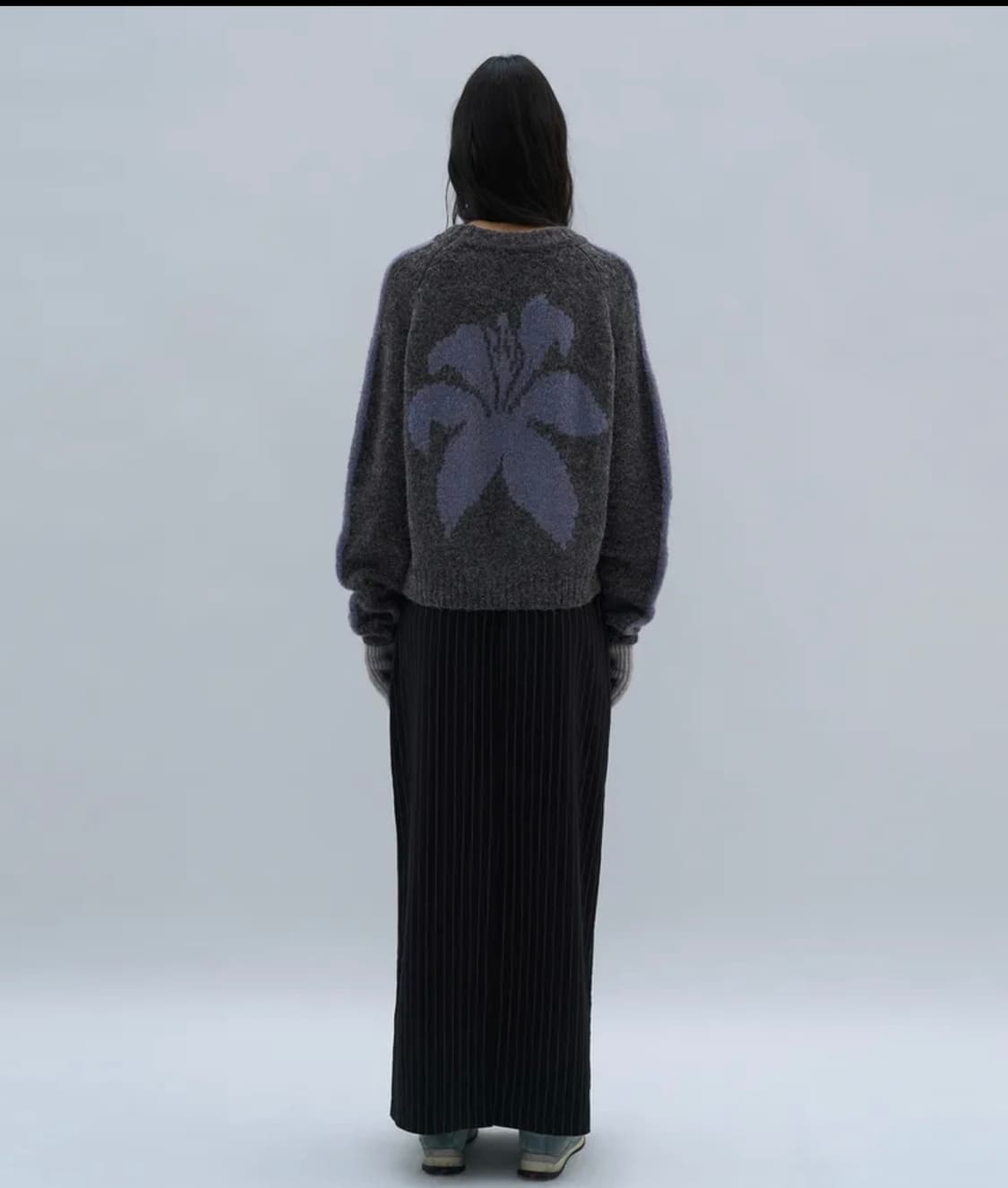 릴리 부클 니트 스웨터_차콜 상품이미지2