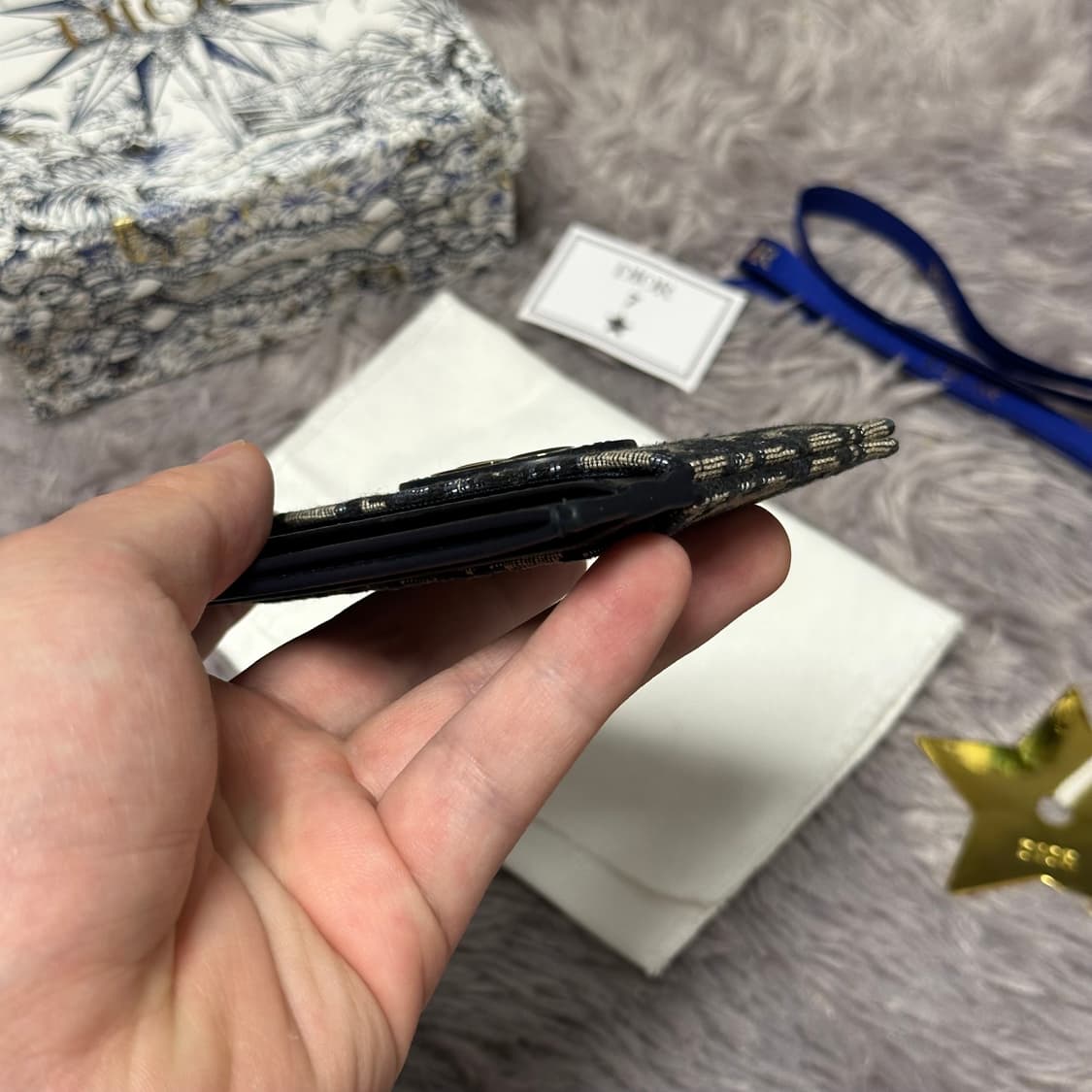 [풀구성] 디올 오블리크 몽테인30 카드지갑 베이지 상품이미지7