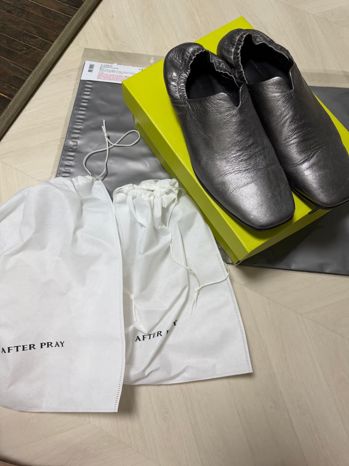 애프터프레이 비전 스퀘어 밴딩 로퍼 실버(43) 상품이미지2